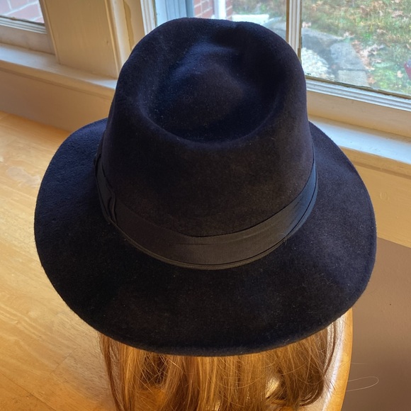 Selentino velour Fedora style hat size 7 1/2 in good condition - Picture 3 of 12